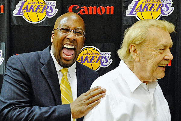 Mike Brown and Jerry Buss.