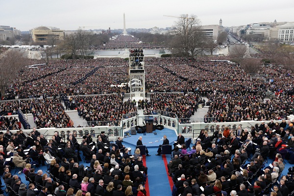 President Obama's second inauguration ceremony.