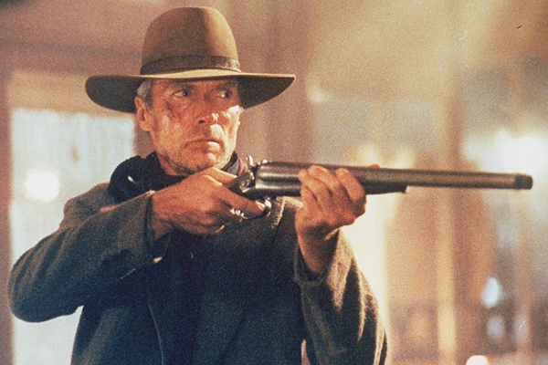 Clint Eastwood in a scene from "Unforgiven."