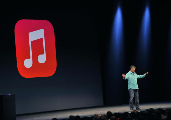Apple exec Eddy Cue introduces iTunes Radio at Apple's Worldwide Developer Conference (WWDC).