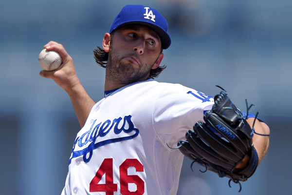 Dodgers starter Mike Bolsinger delivers a pitch during the second inning of an 8-0 loss to the New York Mets.