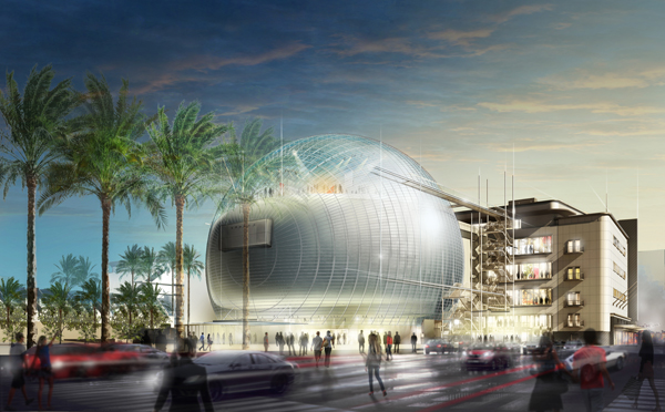 March 2015 concept art for the planned <a href="http://www.oscars.org/museum" target="_blank">Academy of Motion Picture Arts and Sciences museum</a>.

.