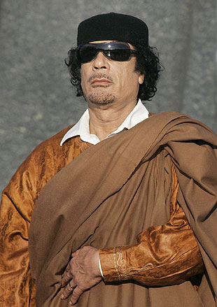 Moammar Kadafi in 2008.