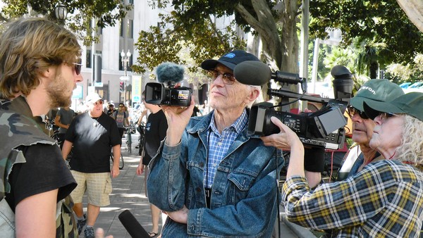 Haskell Wexler, 89, at work filming. (Nov. 8, 2011)