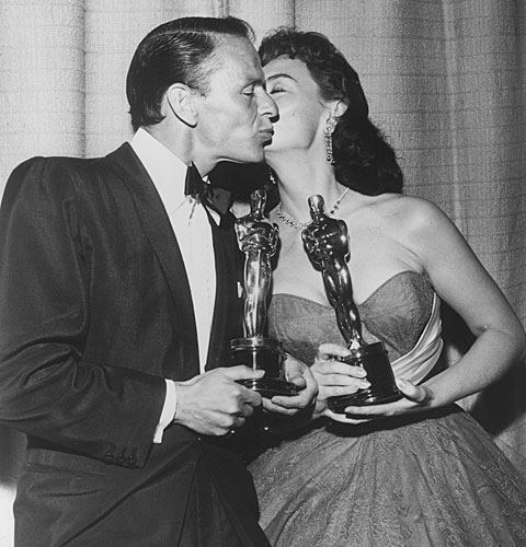 Frank Sinatra and Donna Reed win for their performances in "From Here to Eternity."
