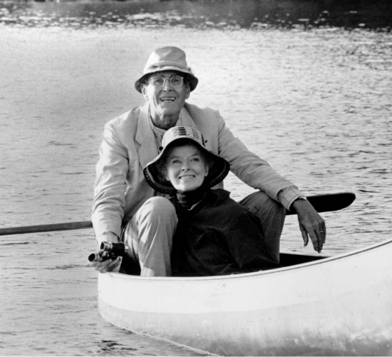 Henry Fonda and Katharine Hepburn in "On Golden Pond"