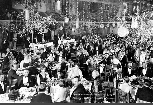 The first Academy Awards at the Hollywood Roosevelt's Blossom Room