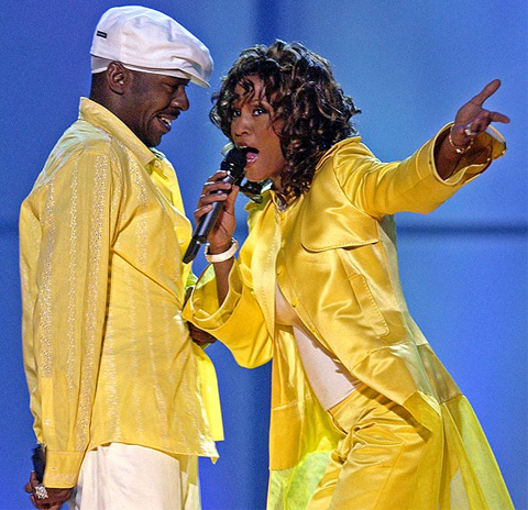 Earlier in the year, Whitney Houston and Bobby Brown perform in the "VH1 Divas" duets show in Las Vegas.