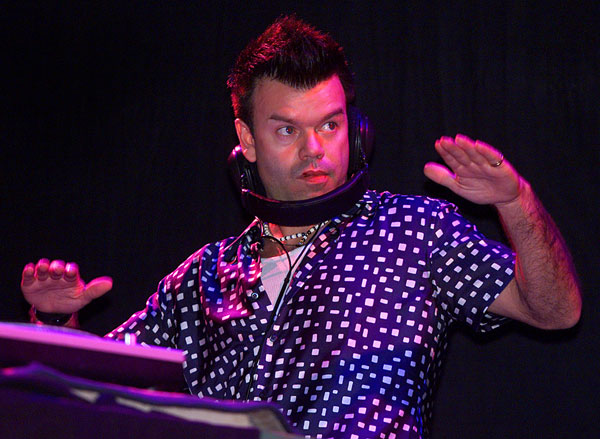 Paul Oakenfold on the ones and twos at the 2001 edition of Coachella.