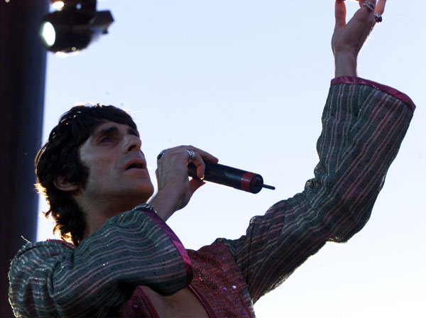 Perry Farrell performs at the first Coachella.