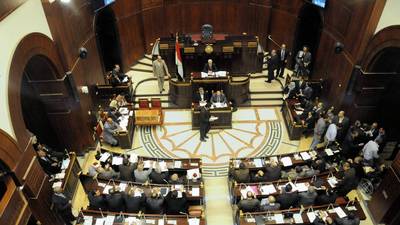 Egypt's Islamist-dominated constitutional assembly is gathered during its 16-hour session that culminated early Friday with the adoption of a draft constitution for the country.