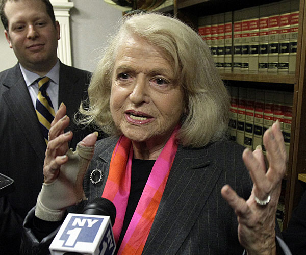 Edith Windsor sued the government for telling her to pay $363,000 in federal estate taxes after the death of her legal spouse, Thea Spyer.