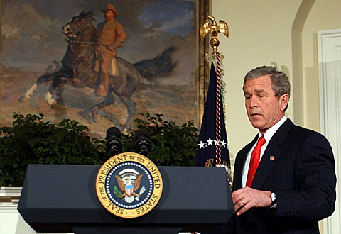 President Bush calls a ban on same-sex marriages a matter of "national importance."