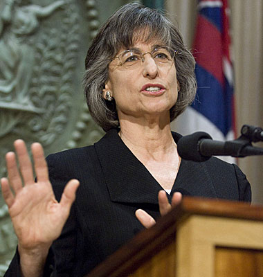 Gov. Linda Lingle vetoed legislation that would have allowed civil unions.