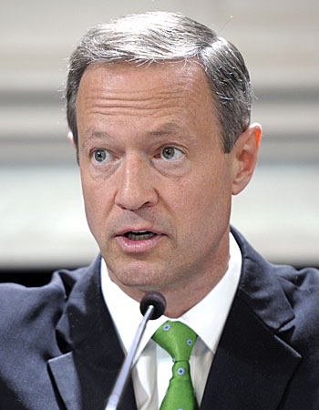Maryland Gov. Martin O'Malley in May 2012