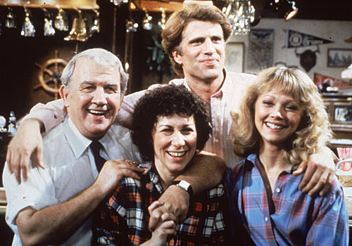 The cast of the NBC comedy series "Cheers."