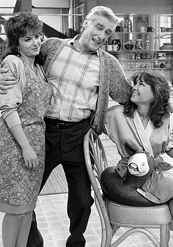 Richard Mulligan with Dinah Manoff, left, and Kristy McNichol in "Empty Nest."