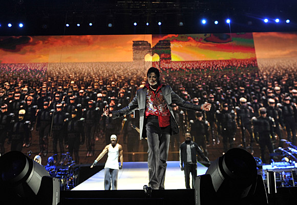 Michael Jackson rehearses at Staples Center