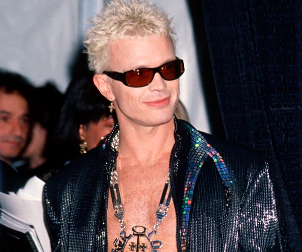 Singer Billy Idol attends the 1993 Grammy Awards in Los Angeles.