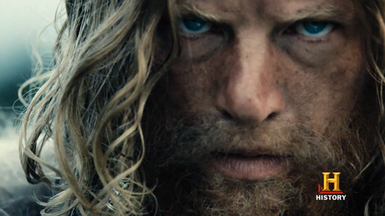 A screen grab the "Vikings" promotional trailer.