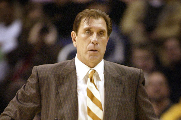 Tomjanovich is shown during a game against Houston at Staples Center.