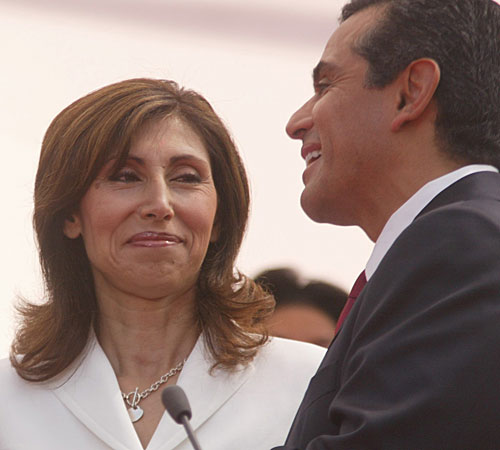 Mayor Antonio Villaraigosa and wife Corina.