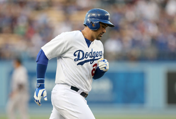 Adrian Gonzalez led the majors with 116 RBIs.