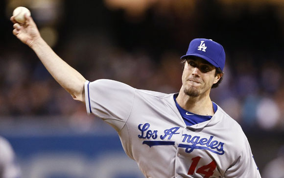Dan Haren had a solid first outing for the Dodgers.