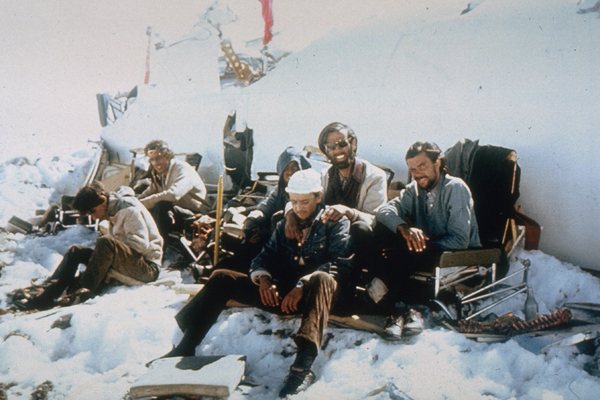 Photo taken by the survivors during their 72 days in the mountains, featured in the documentary movie, "Stranded."