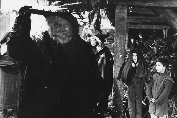 Orson Welles in the 1965 movie "Falstaff" (also known as "Chimes at Midnight").