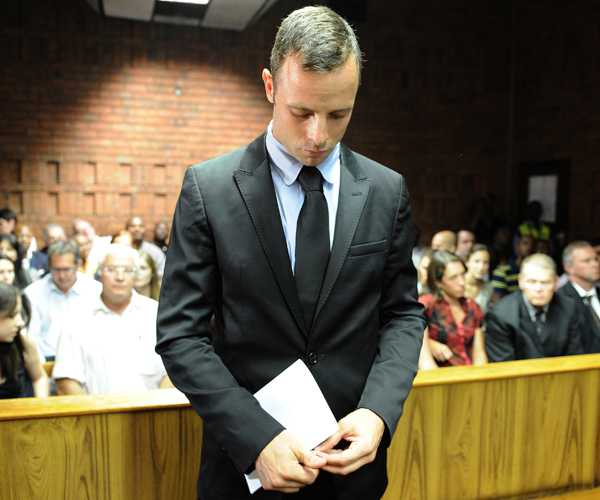 Oscar Pistorius appears in court Feb. 20, 2013.