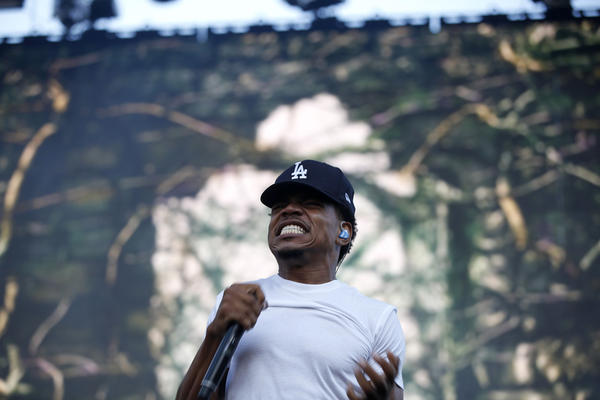 Chance the Rapper onstage in 2014
