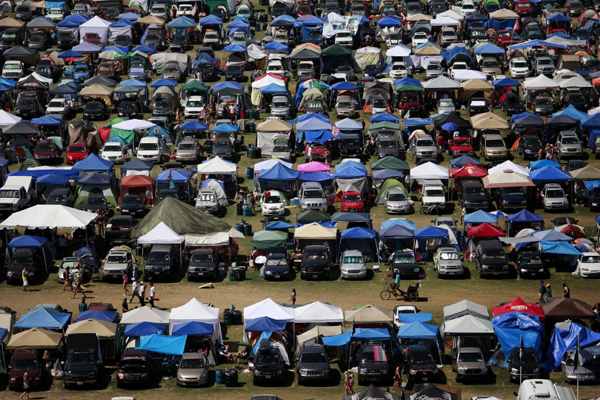 Campground at the Empire Polo Field.