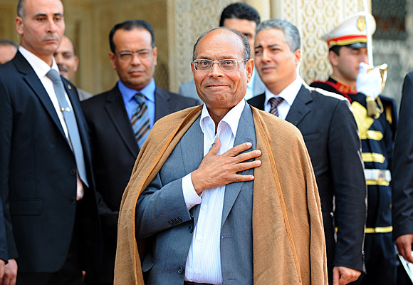 Moncef Marzouki in Tunis.