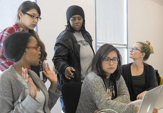 At St. Joseph Center in Venice, Snapchat offers Codetalk, a 15-week software programming class for low-income women, three times a year. 