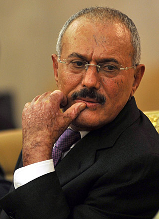 Ali Ab­dul­lah Saleh in 2011