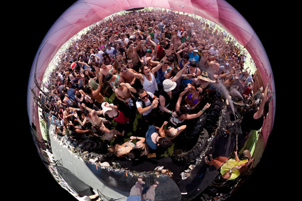 The Coachella crowd in 2011.