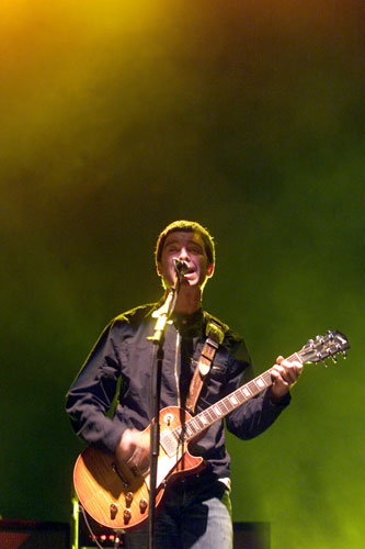 Liam Gallagher of Oasis on April 28, 2002.