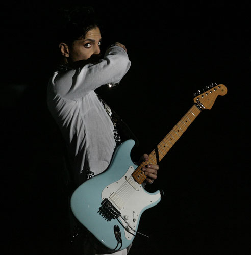 Prince plays Coachella in 2008.