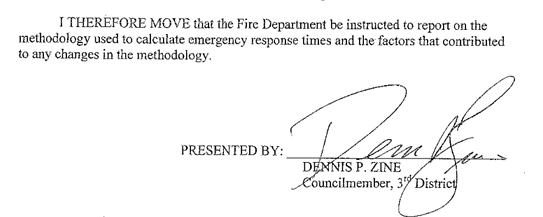 Zine's motion called for the LAFD to explain its methods.
