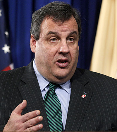 New Jersey Gov. Chris Christie in January 2012