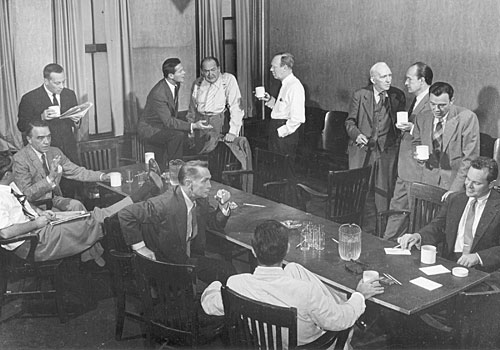 A scene from the "Studio One" production of "12 Angry Men."