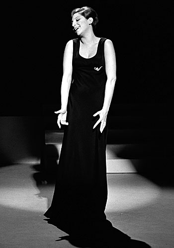 Barbra Streisand performs in her television special, "My Name Is Barbra," which won five Emmys.