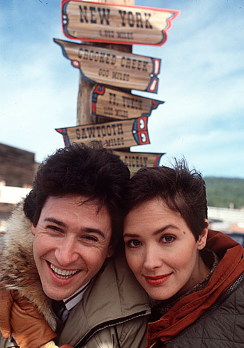Rob Morrow and Janine Turner in "Northern Exposure," which won the Emmy for drama series.